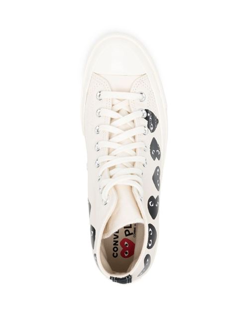 chuck 70 multi herats unisex white COMME DES GARÇONS PLAY X CONVERSE | AZ-K127-0012